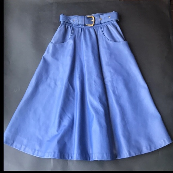 Vintage Faux leather skirt - Picture 1 of 12